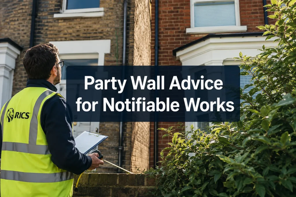 Party Wall Advice for Notifiable Works: Pre-Dispute Resolution Strategies from RICS-Trained Surveyors
