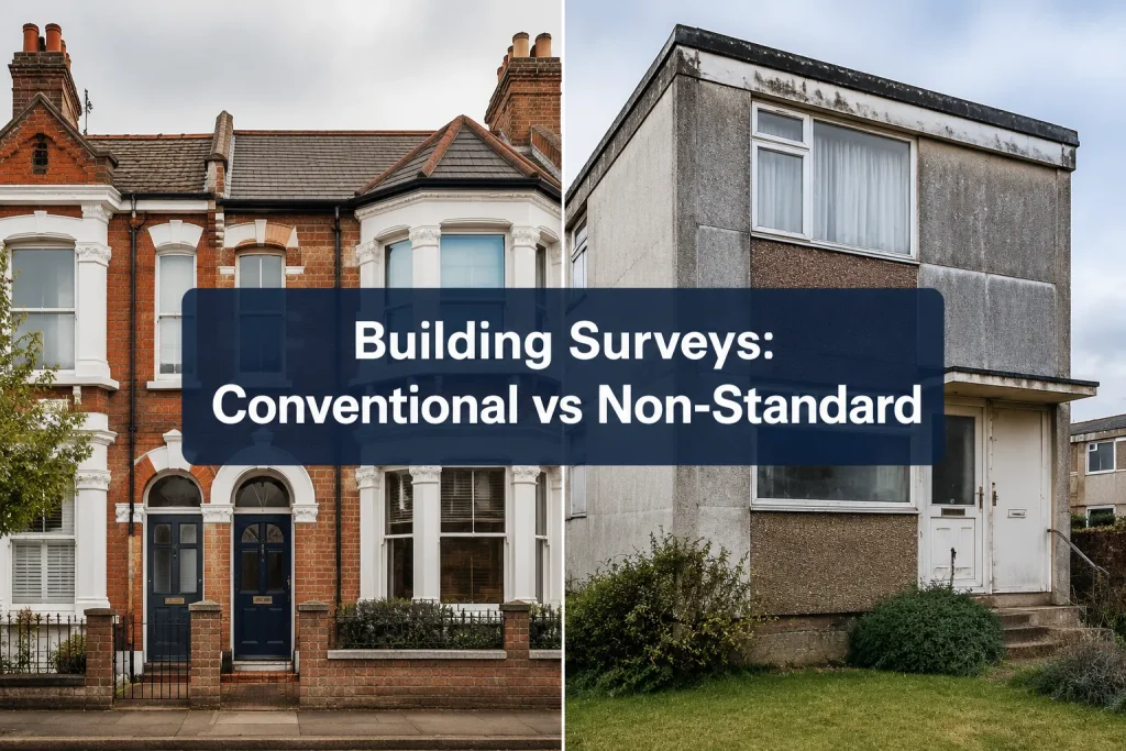 Building Surveys for Conventional vs Non-Standard Homes: Level Choices in Q2 2026 Recovery