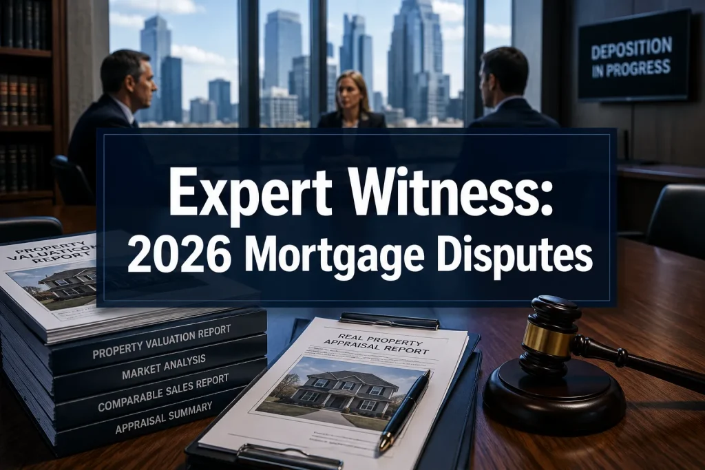 Expert Witness Roles in 2026 Mortgage Lender Disputes: Valuation Disagreements as Market Recovery Creates Appraisal Volatility