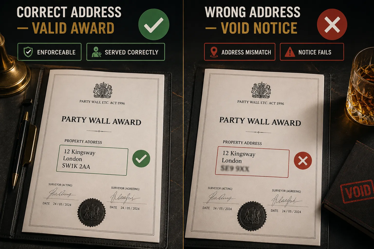 Address Accuracy in UK Survey Reports: The Party Wall Dimension