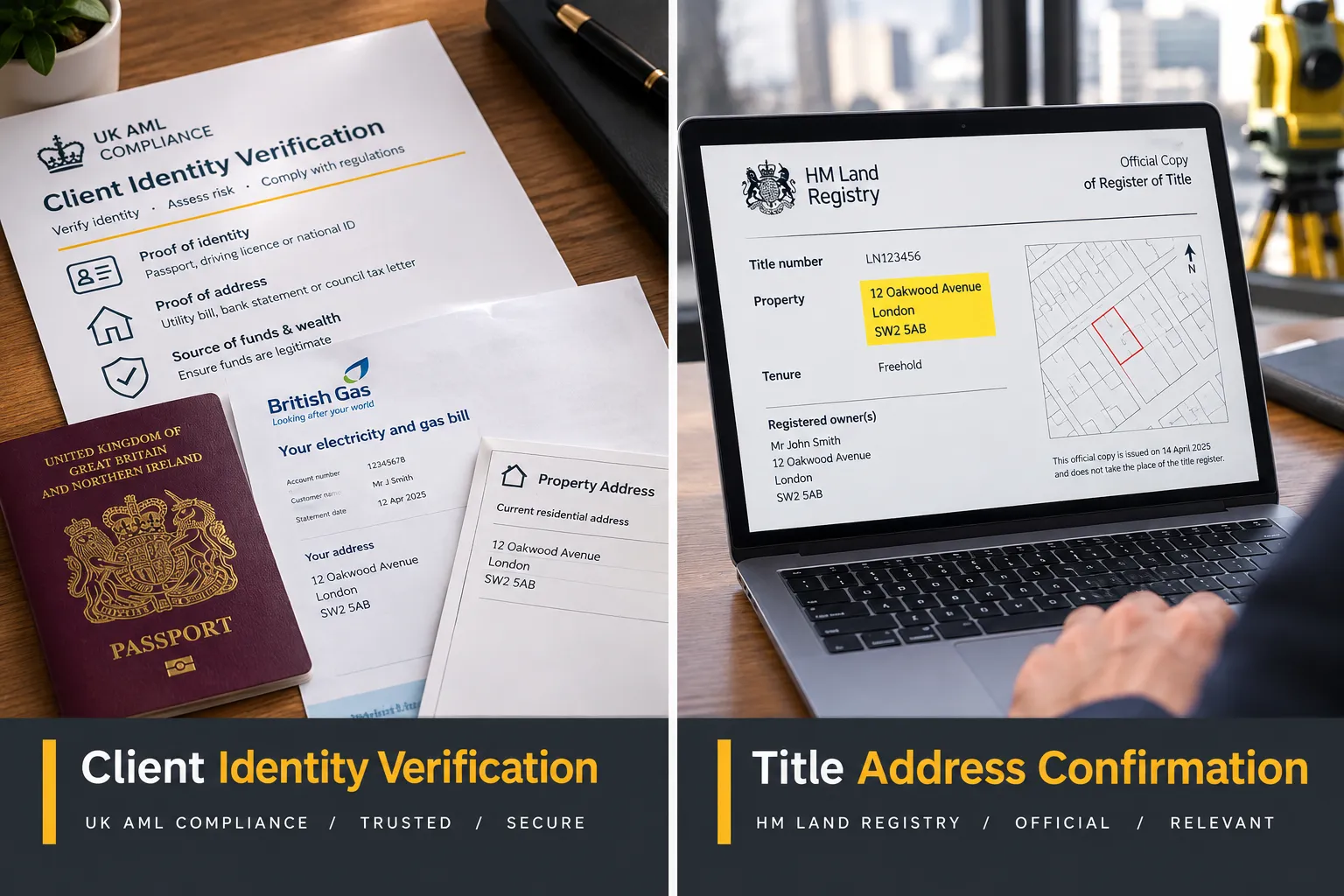 Address Verification, AML Compliance and Identity Checks in Building Surveys