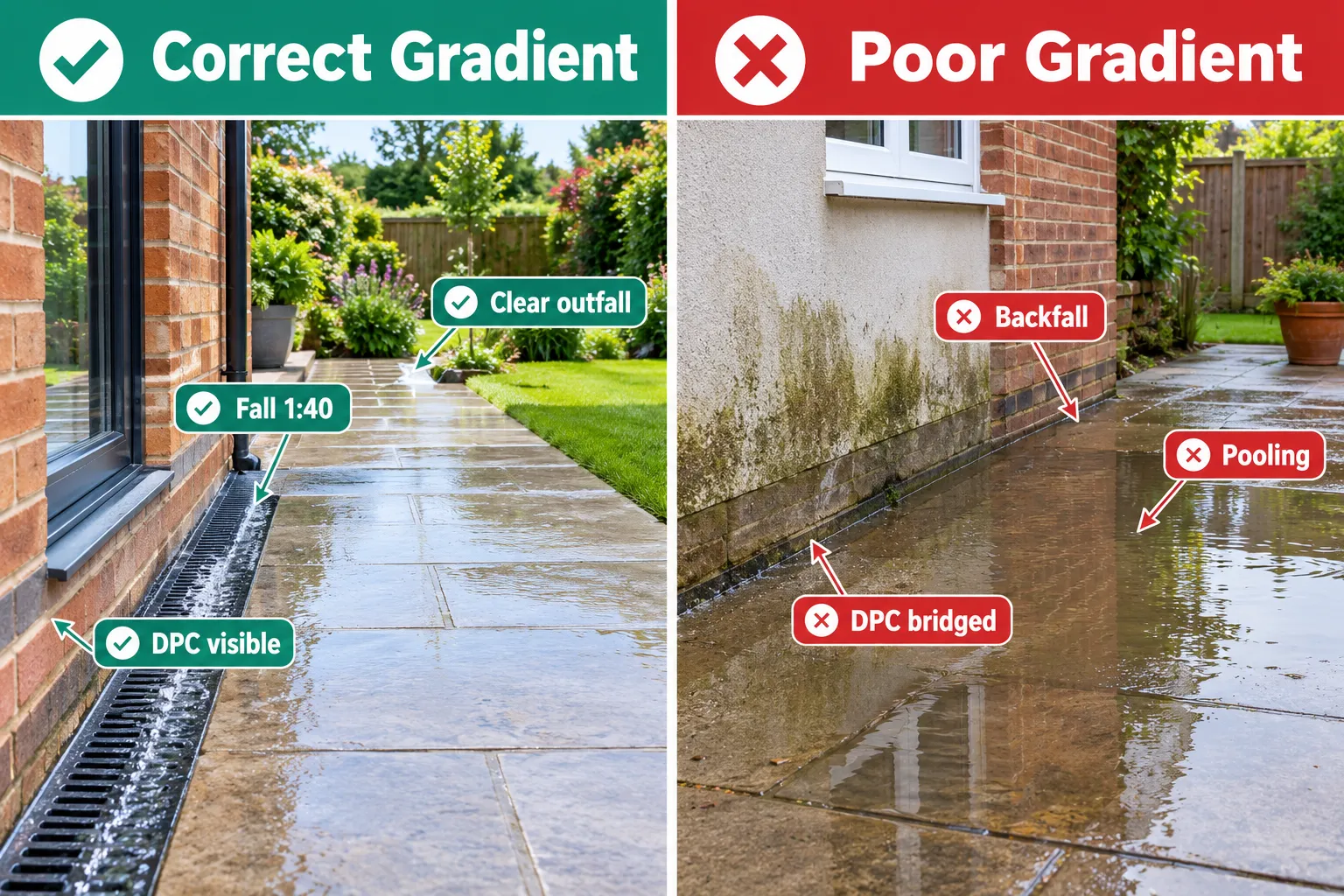 Benchmark Gradients Surveyors Use for Drainage Assessment