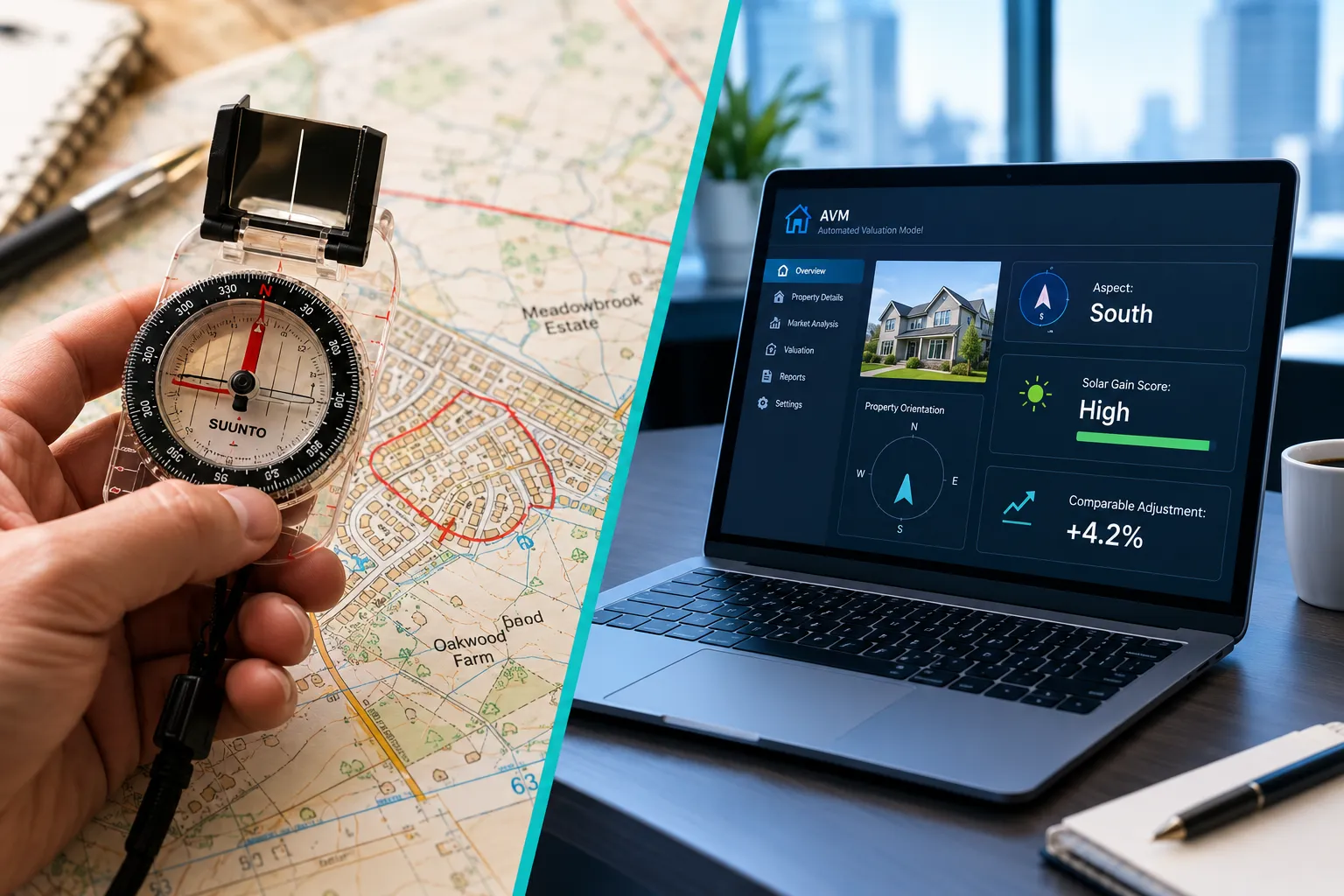How Surveyors Apply Compass Use in UK Property Valuation on Site