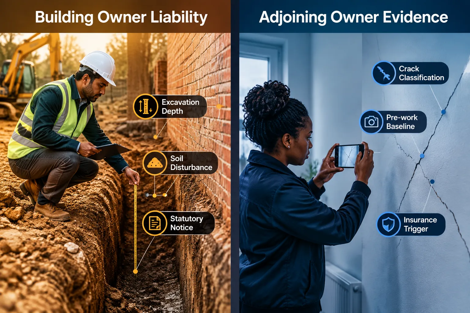 How Surveyors Apportion Liability in Party Wall Subsidence Disputes